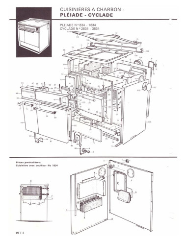 Pièces détachées DE DIETRICH 2834 2834 