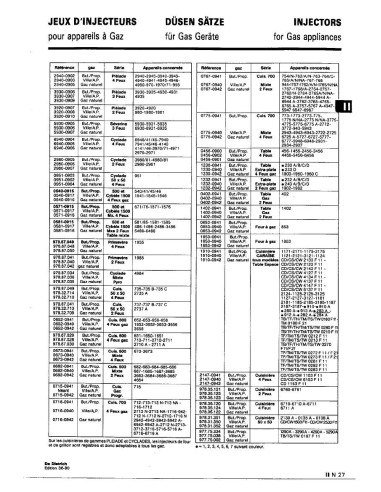 Pièces détachées DE DIETRICH 5767 5767 