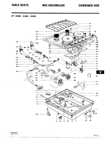 Pièces détachées DE DIETRICH 6486 6486 