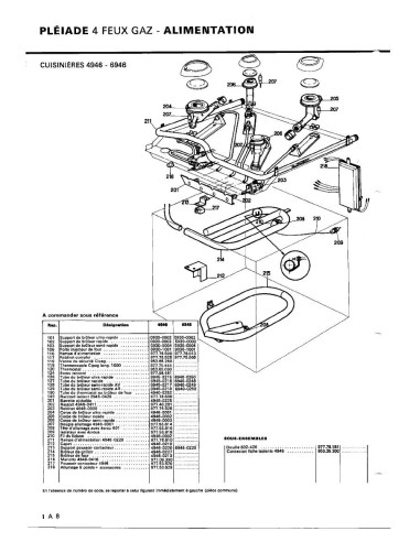 Pièces détachées DE DIETRICH 6940 6940 