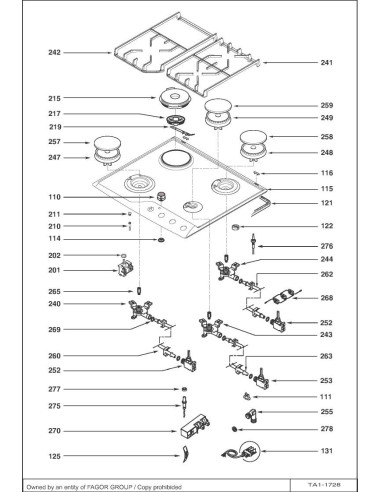 Pièces détachées DE DIETRICH DTE1111B DTE1111B1 