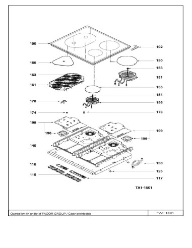 Pièces détachées DE DIETRICH DTI1043XE DTI1043XE1 