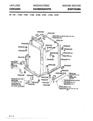 Pièces détachées DE DIETRICH 2163 2163 