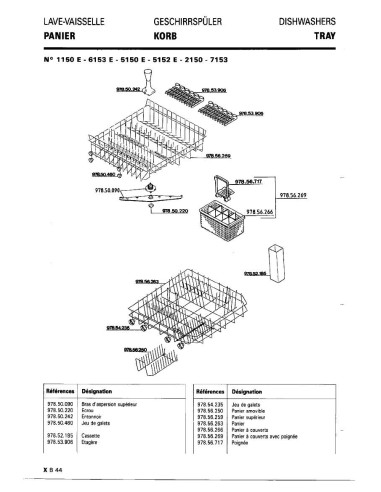 Pièces détachées DE DIETRICH 5150E 5150E 