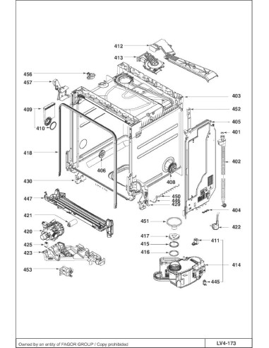 Pièces détachées DE DIETRICH DVH1054X DVH1054X/A 