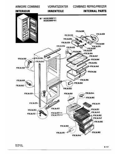 Pièces détachées DE DIETRICH KG9266F1 KG9266F11 