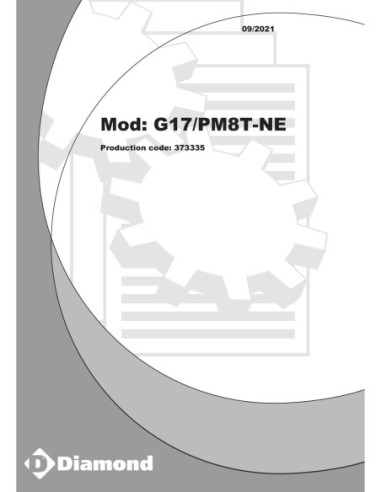 Pièces détachées Plaque cuisson gaz, 2/3 lisse et 1/3 rainurée -TOP- - Diamond