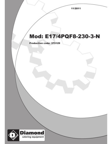 Pièces détachées Fourneau 4 plaques carrées + four électrique GN 2/1 - Diamond