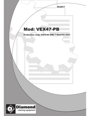 Pièces détachées Grill-vapeur électrique, 1/2 module - Diamond