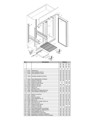 Pièces détachées ILSA 1200UBT Annee 0 