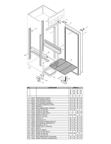 Pièces détachées ILSA 600ETN Annee 0 