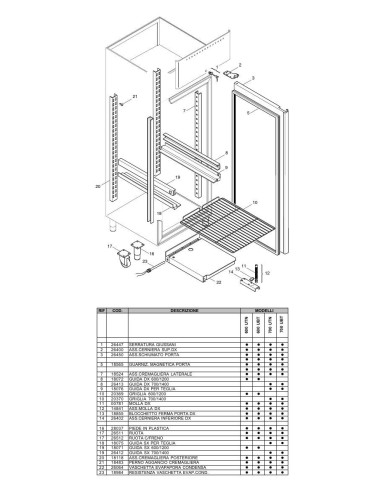 Pièces détachées ILSA 600UBT Annee 0 