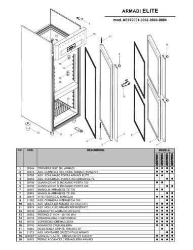 Pièces détachées ILSA AE070001 Annee 0 