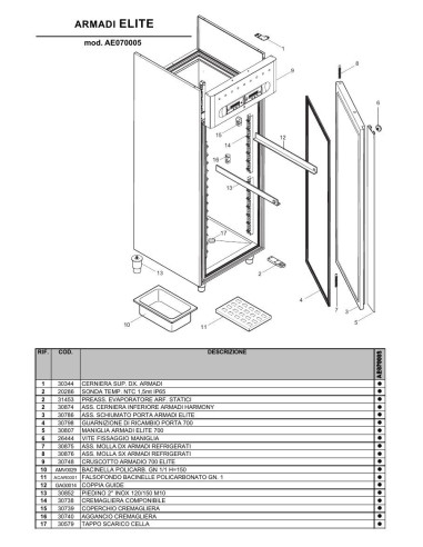 Pièces détachées ILSA AE070005 Annee 0 