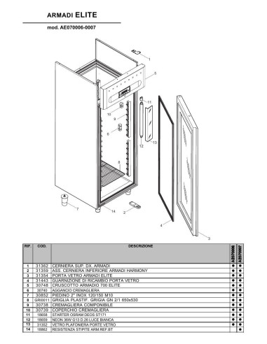 Pièces détachées ILSA AE070006 Annee 0 