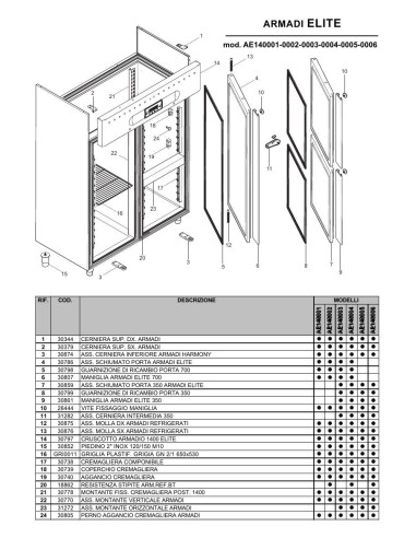 Pièces détachées ILSA AE140001 Annee 0 