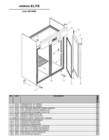 Pièces détachées ILSA AE140008 Annee 0 