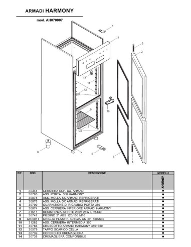 Pièces détachées ILSA AH070007 Annee 0 