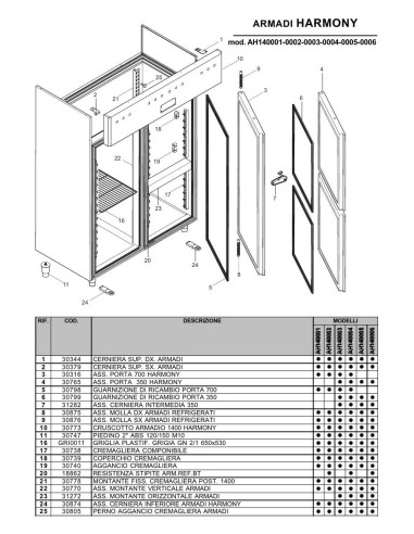 Pièces détachées ILSA AH140001 Annee 0 