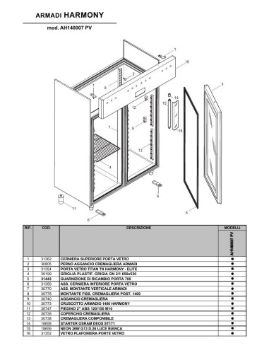 Pièces détachées ILSA AH140007PV Annee 0 