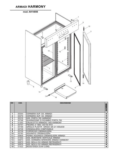 Pièces détachées ILSA AH140008 Annee 0 