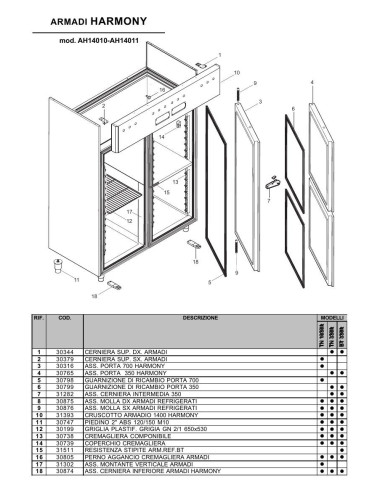 Pièces détachées ILSA AH140010 Annee 0 