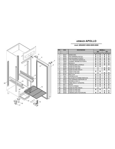 Pièces détachées ILSA AHPA0006 Annee 0 