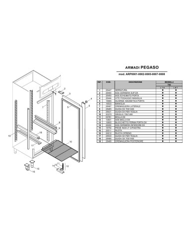 Pièces détachées ILSA ARP0001 Annee 0 