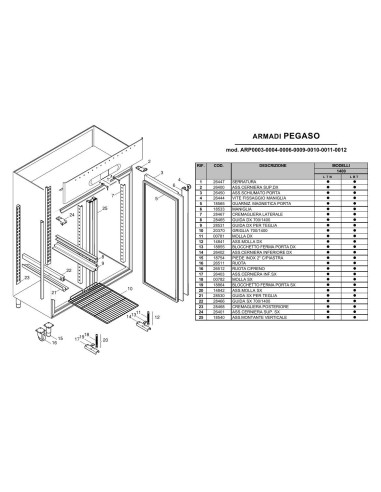 Pièces détachées ILSA ARP0003 Annee 0 