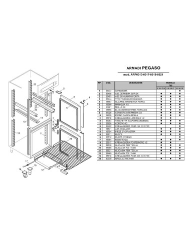 Pièces détachées ILSA ARP0013 Annee 0 