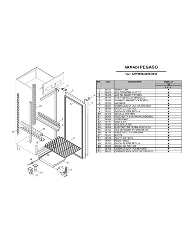 Pièces détachées ILSA ARP0026 Annee 0 