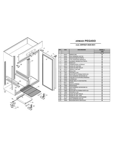 Pièces détachées ILSA ARP0027 Annee 0 