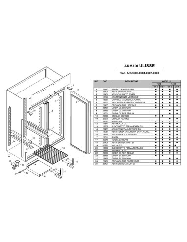 Pièces détachées ILSA ARU0003 Annee 0 