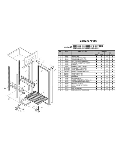 Pièces détachées ILSA ARZ0001 Annee 2002 