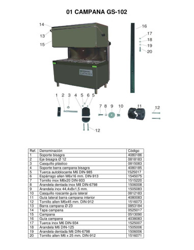 Pièces détachées JEMI GS102 Annee 2006 