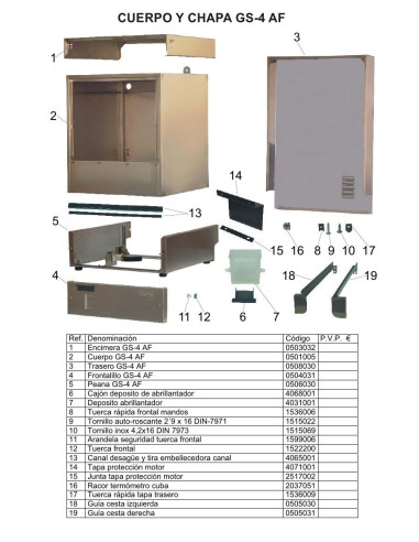 Pièces détachées JEMI GS4 AF Annee 2006 