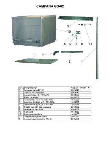 Pièces détachées JEMI GS82 Annee 2006 