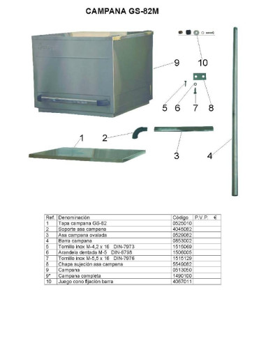 Pièces détachées JEMI GS82M Annee 2005 