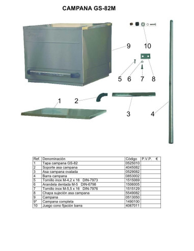 Pièces détachées JEMI GS82M Annee 2006 