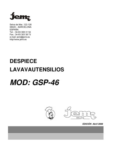 Pièces détachées JEMI GSP46 Annee 2008 