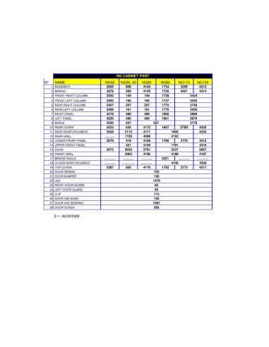 Pièces détachées ITV Delta-NG30W (200805-) Annee 200805- 