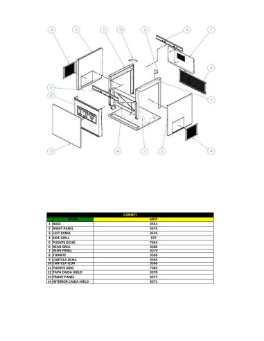 Pièces détachées ITV MDP-150A 