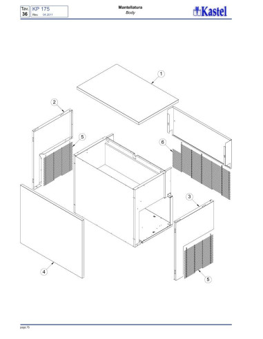 Pièces détachées KASTEL KP175 Annee 04-2011 