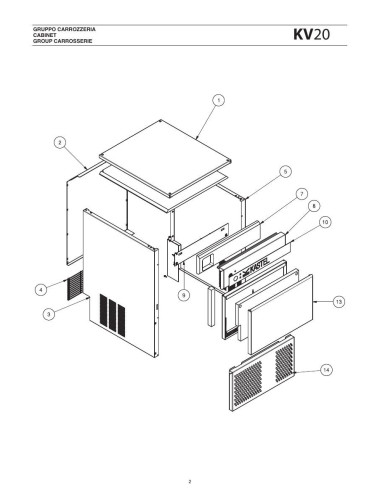 Pièces détachées KASTEL KV20 Annee 2014 