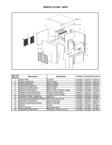 Pièces détachées KASTEL KV24-6 Annee 0 