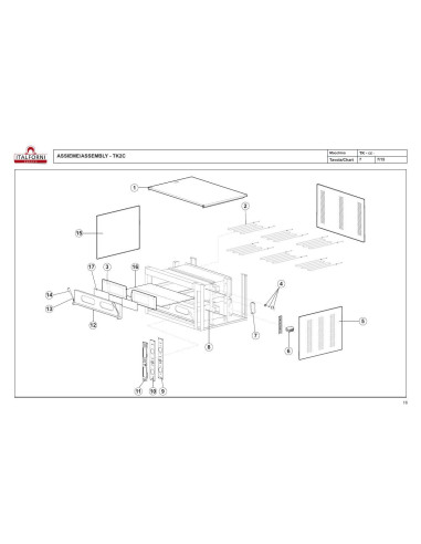 Pièces détachées ITALFORNI TK 2C Annee 2015 