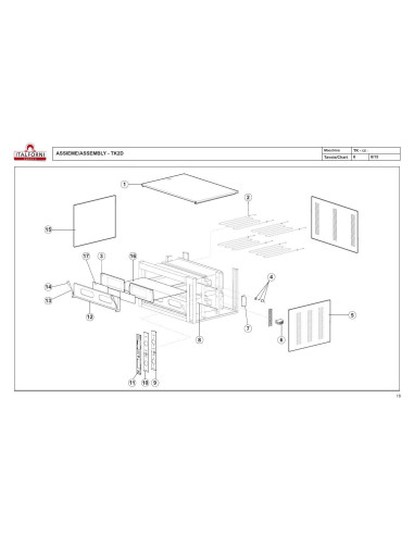 Pièces détachées ITALFORNI TK 2D Annee 2015 
