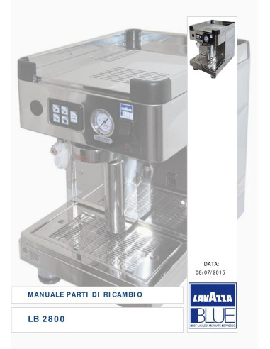 Pièces détachées LAVAZZA LB2800 (20150708-) Annee 20150708- 