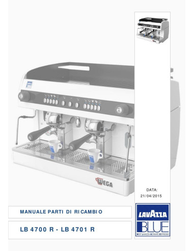 Pièces détachées LAVAZZA LB4700R (20150421-) Annee 20150421- 