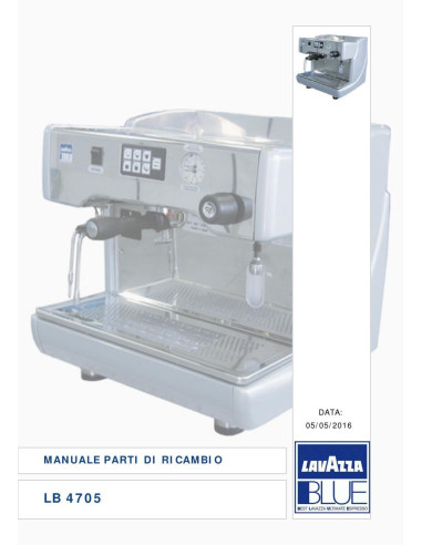 Pièces détachées LAVAZZA LB4705 (20160505-) Annee 20160505- 